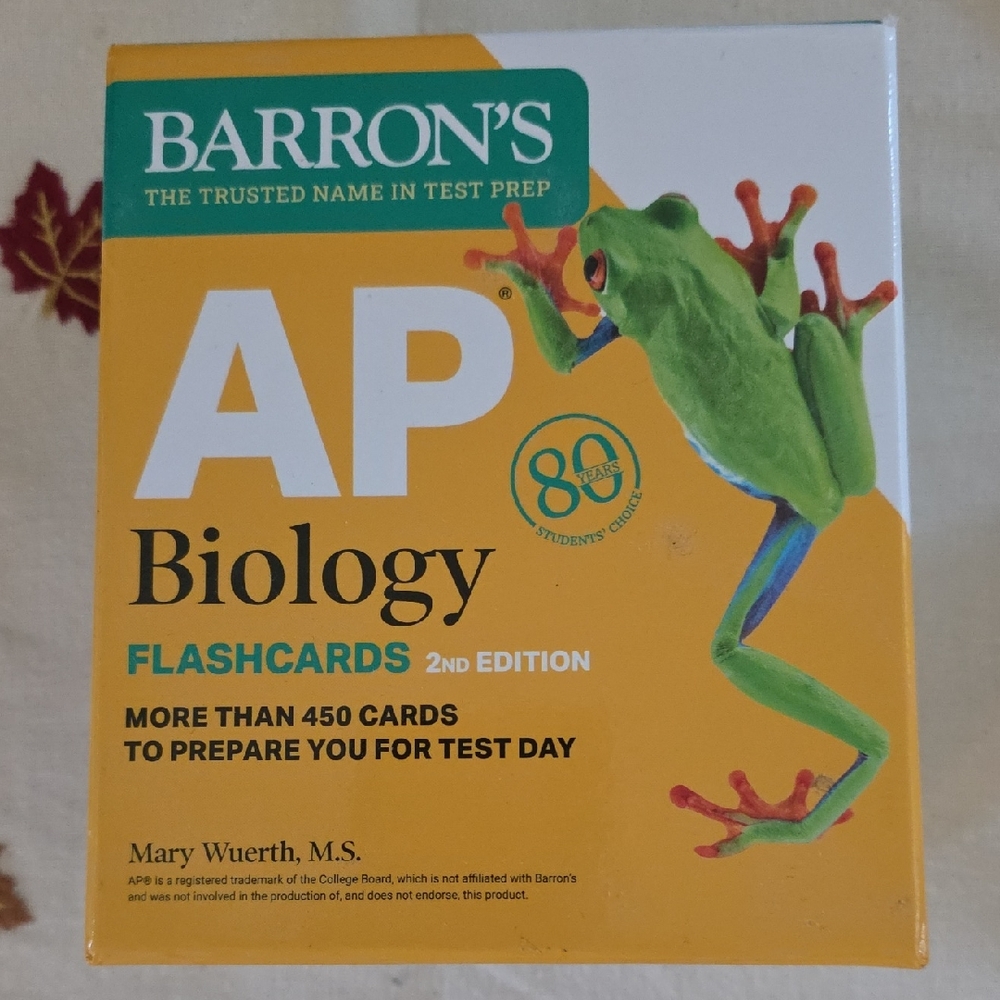 Barron's AP Biology Flashcards - Green and Yellow